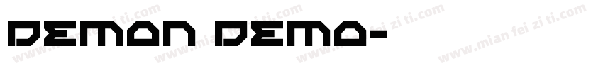 demon demo字体转换